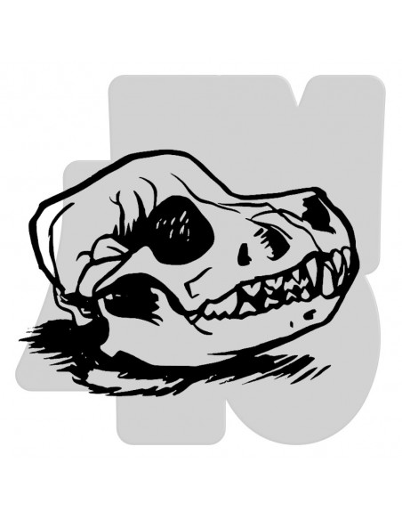Samolepka Beagle skull