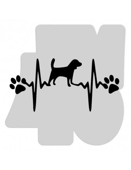 Samolepka Beagle tep 002