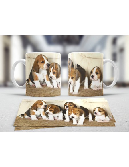 Hrnek Beagle štěňata 001