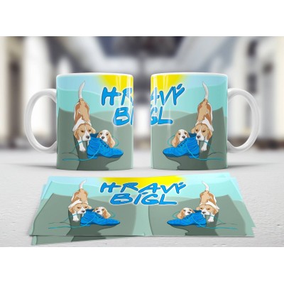 Hrnek Hravý Bígl bota