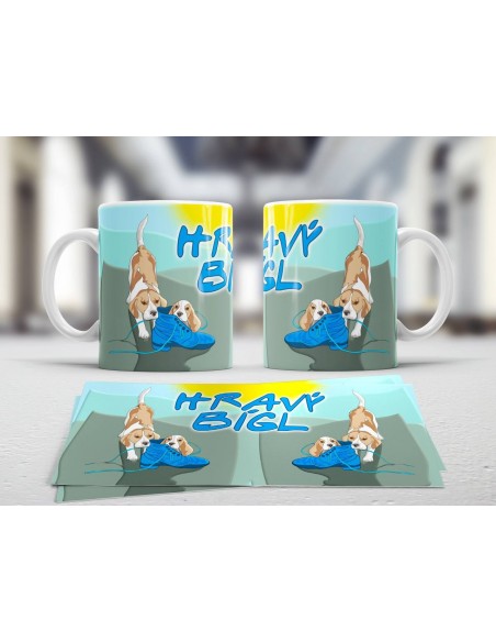 Hrnek Hravý Bígl bota