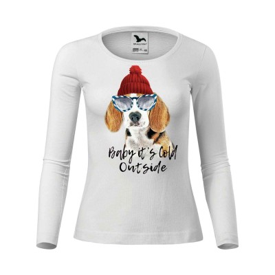 Dámské tričko Beagle s čepicí