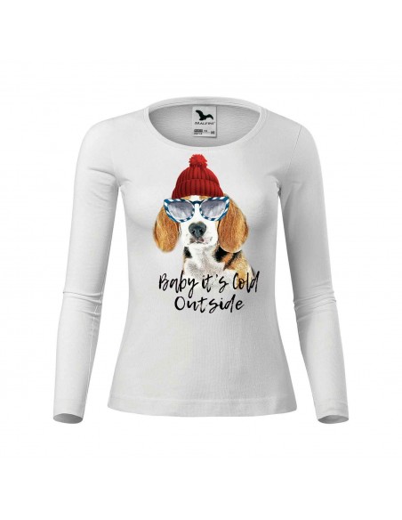 Dámské tričko Beagle s čepicí