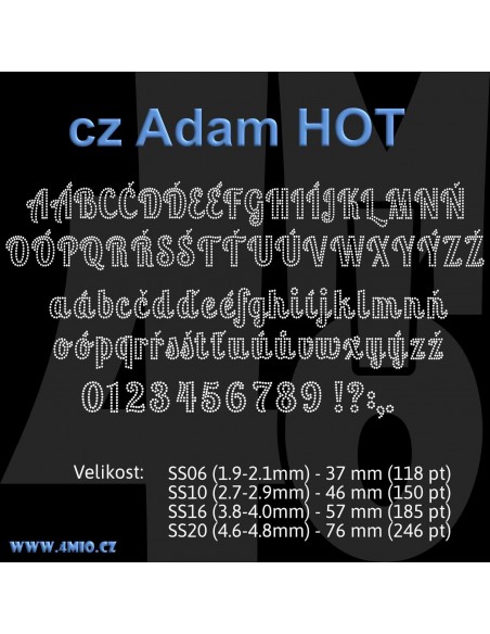 České písmo ADAM HOT