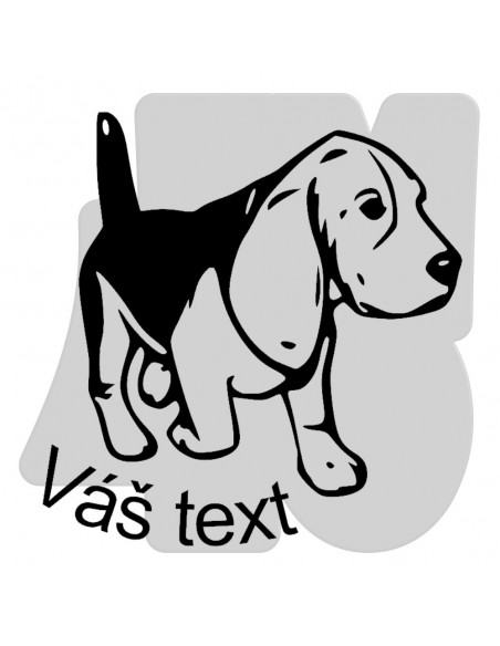 Samolepka Beagle 001